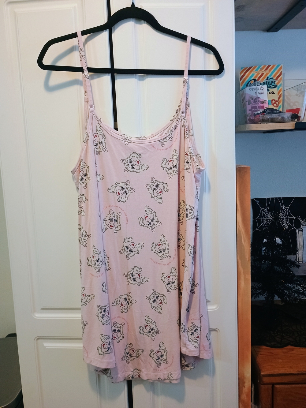 Disney Light Pink Printed Chemise with Character Motif